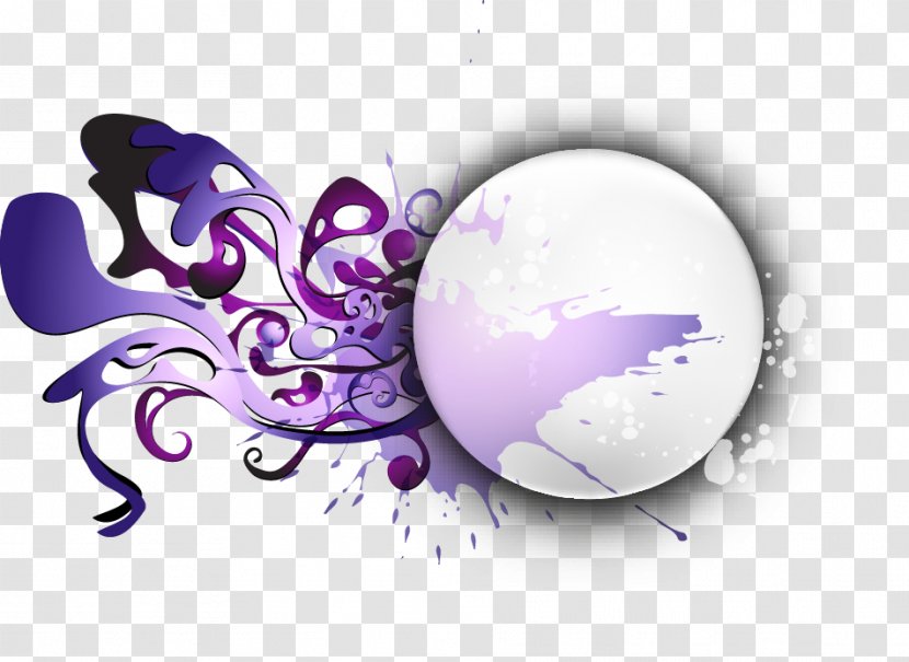 Purple Download Icon - Adobe Flash Player - Colorful Abstract Rings Transparent PNG