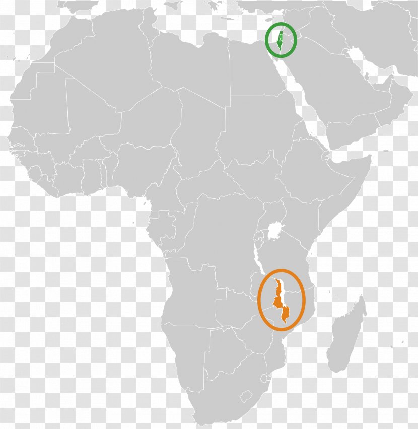 Blank Map Central Africa Rwanda World - Cartography Transparent PNG