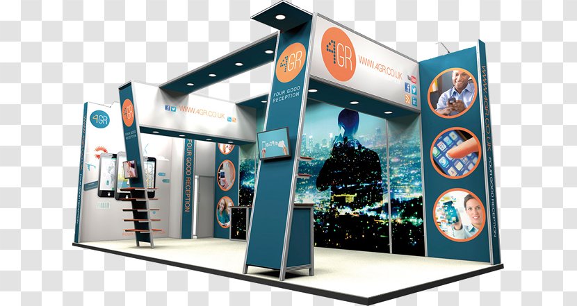 Exhibition Exhibit Design Display Stand Graphic - Modular Transparent PNG