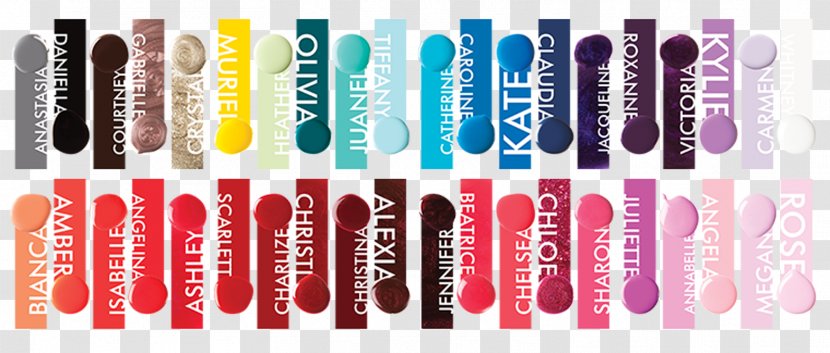 Gel Nails Color Chart Cosmetics - Lip Transparent PNG
