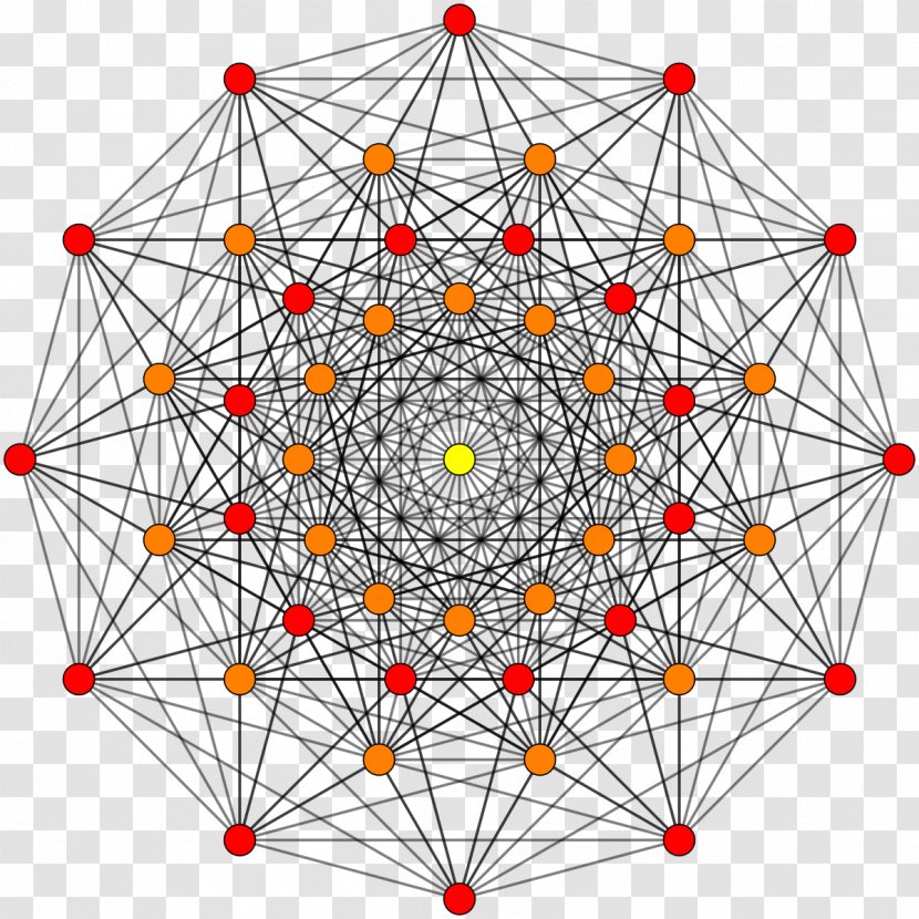 4 21 Polytope Regular E8 Eight-dimensional Space - Petrie Polygon - Orange Transparent PNG