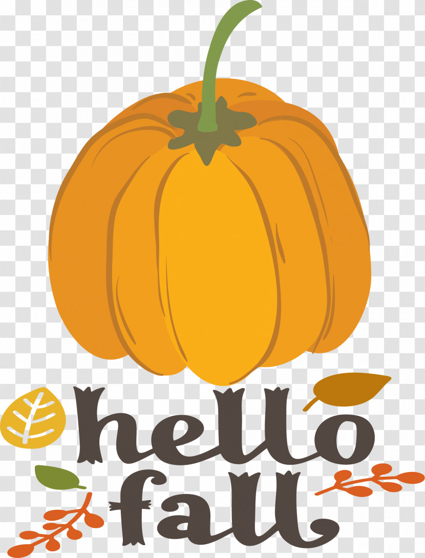 Hello Fall Fall Autumn Transparent PNG