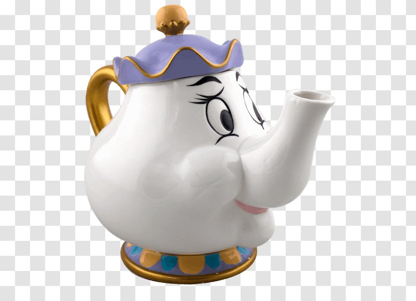 Mrs. Potts Beauty And The Beast Walt Disney Company Toy Story Mug - Tableware Transparent PNG