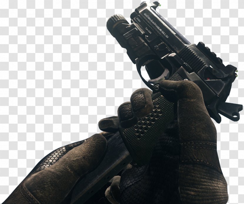 Call Of Duty: Ghosts Beretta M9 Black Ops III Modern Warfare 3 Weapon - Watercolor - Duty Transparent PNG