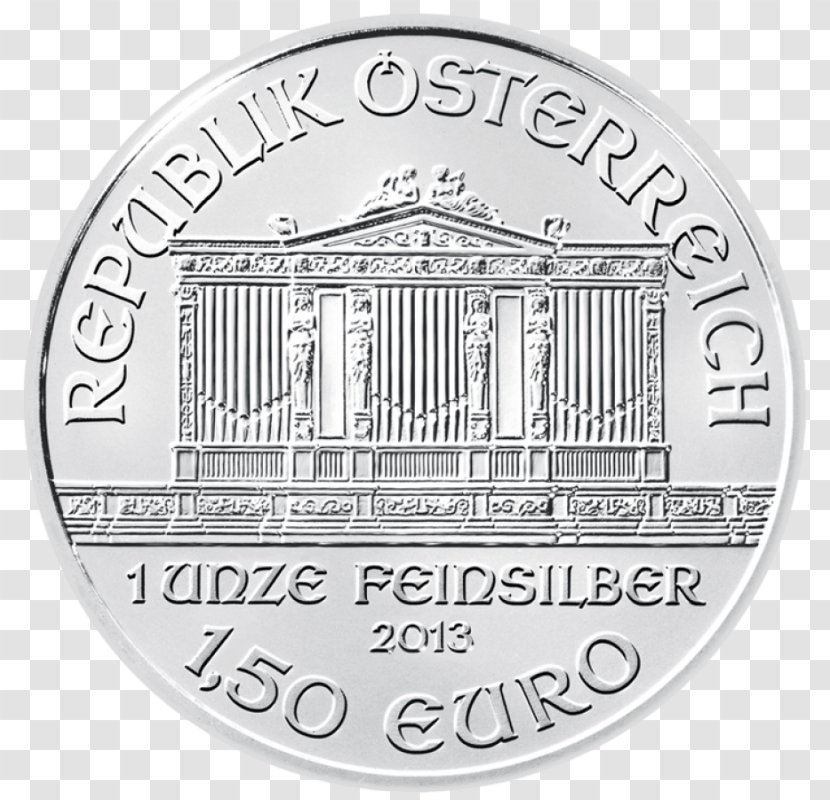 Austrian Silver Vienna Philharmonic Coin Bullion - Austria Transparent PNG