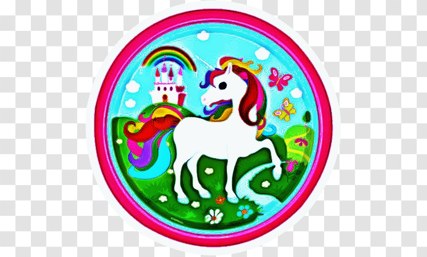 Unicorn Cartoon - Wall Clock - Animal Figure Transparent PNG