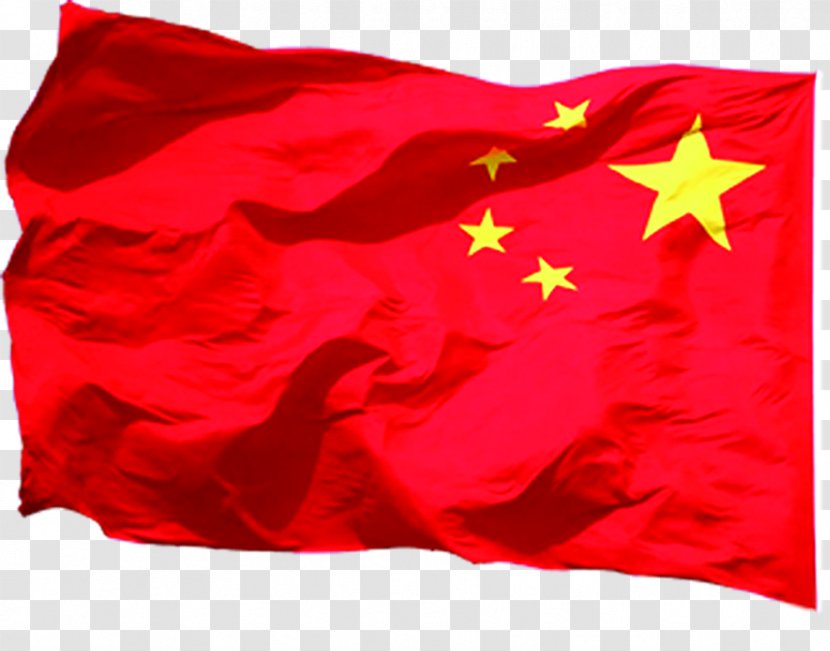 Flag Of China Red - Floating Cartoon Free Downloads Transparent PNG