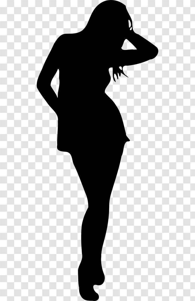 Silhouette Woman Clip Art - Invisible Transparent PNG