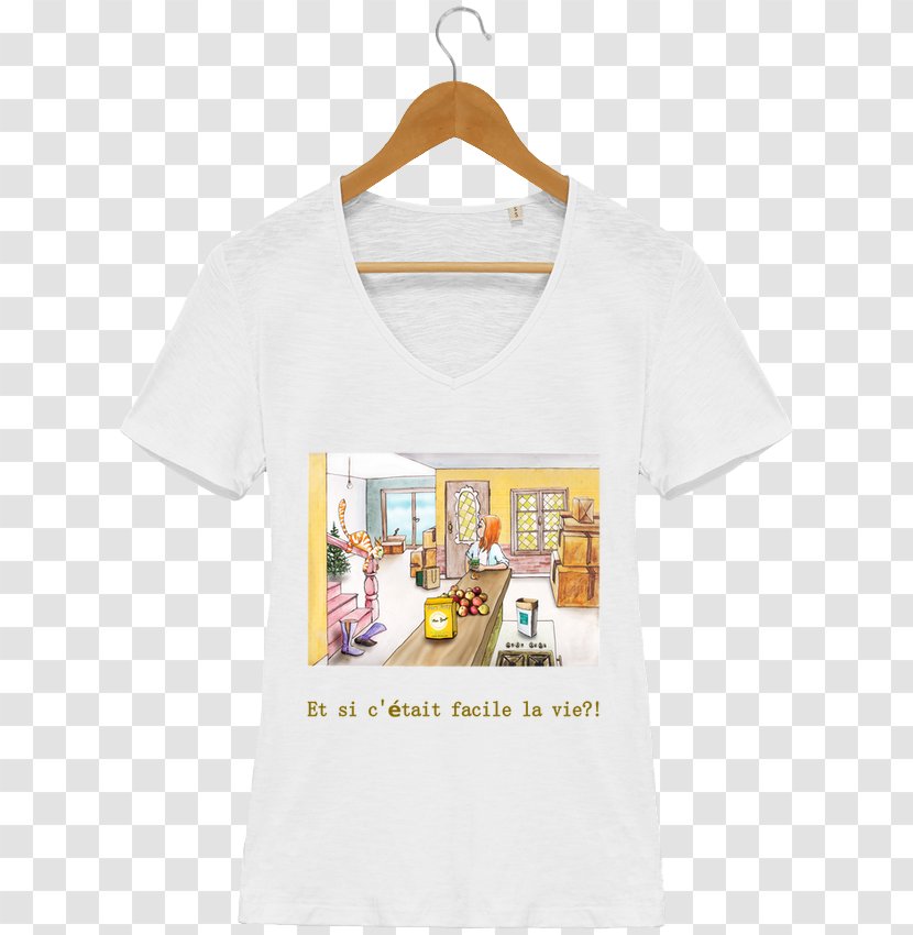T-shirt Sleeve Collar Fashion Woman - Tshirt Transparent PNG