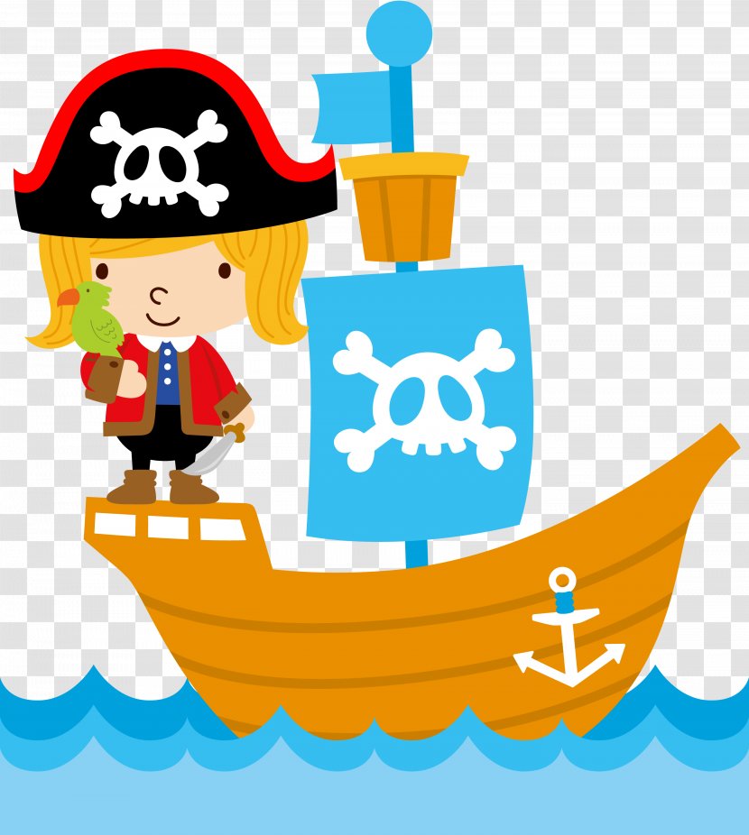 Piracy Child Pirate Party Clip Art - Watercolor Transparent PNG