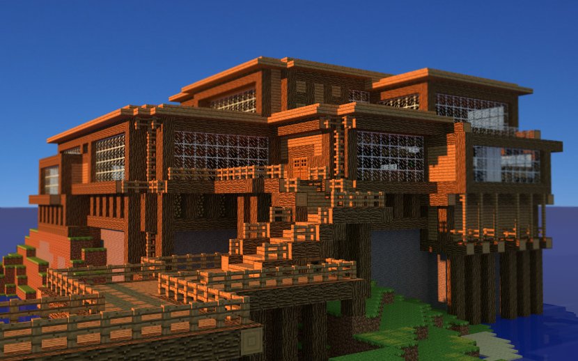 Minecraft: Pocket Edition House Survival Building - Beach Homes Cliparts Transparent PNG