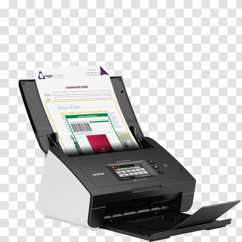Image Scanner Automatic Document Feeder Brother Industries Management System Transparent PNG
