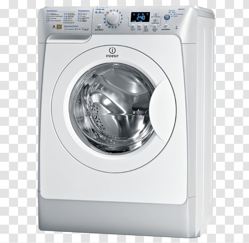 Washing Machines Indesit Co. Home Appliance Refrigerator - Machine Transparent PNG