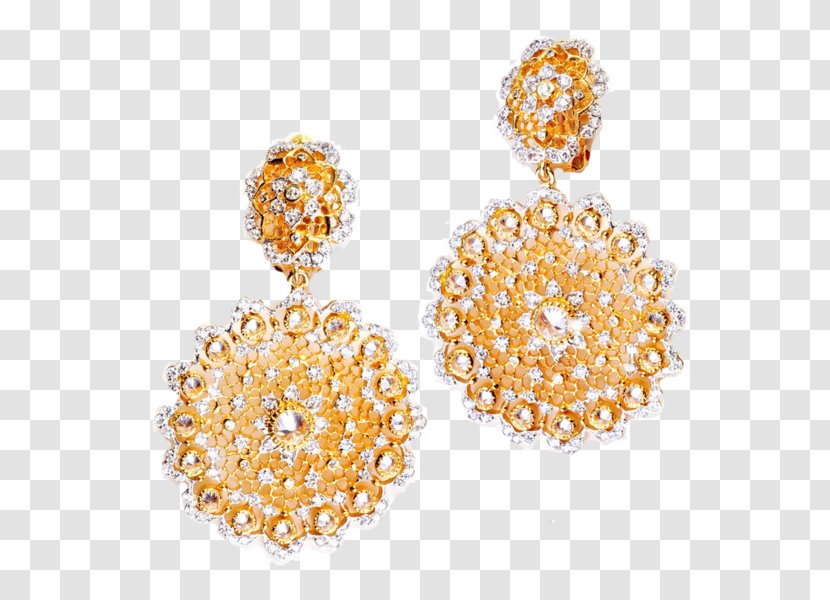 Earring Pearl Jewellery Gold Cubic Zirconia - Filigree - Jewelry Transparent PNG