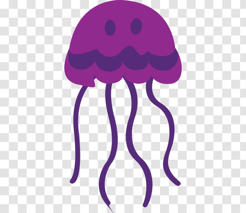 Jellyfish Clip Art Openclipart Image - Magenta - Medusa Techno Transparent PNG
