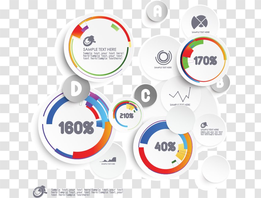 Diagram Circle Chart Infographic - Computer Graphics - Vector Three-dimensional Ring Transparent PNG