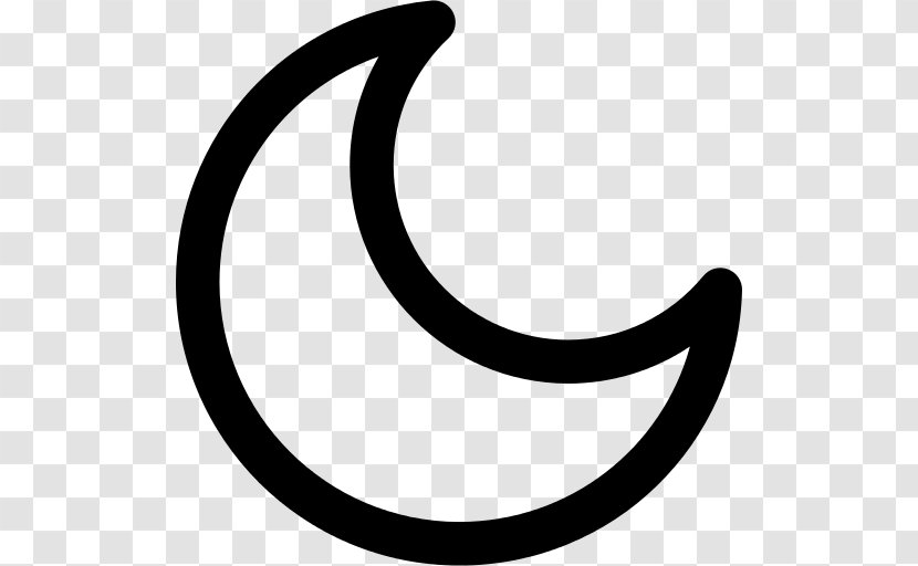 Moon Crescent Lunar Phase Shape - Symbol - Icons Transparent PNG