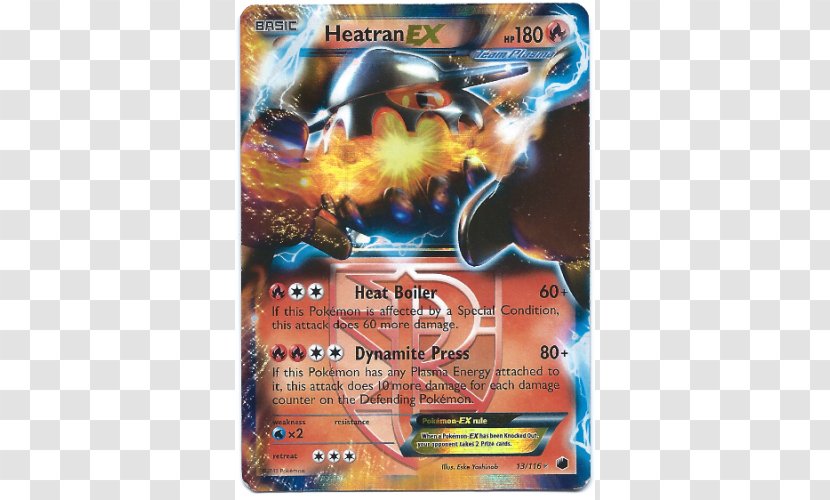 Pokémon Trading Card Game Pokemon Black & White Collectible Heatran - Exército Transparent PNG