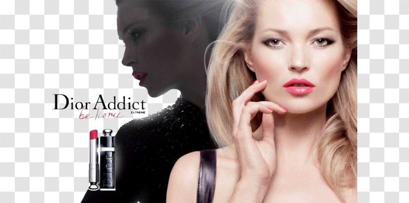 Kate Moss Christian Dior SE Cosmetics Model Lipstick - Frame - Ad Creative Transparent PNG