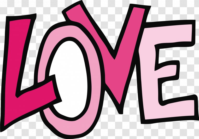 Love Heart Symbol Clip Art - Pink - Text Transparent PNG