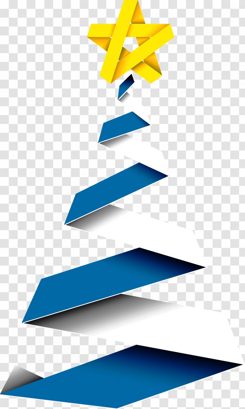 Paper Christmas Tree Euclidean Vector Origami Transparent PNG