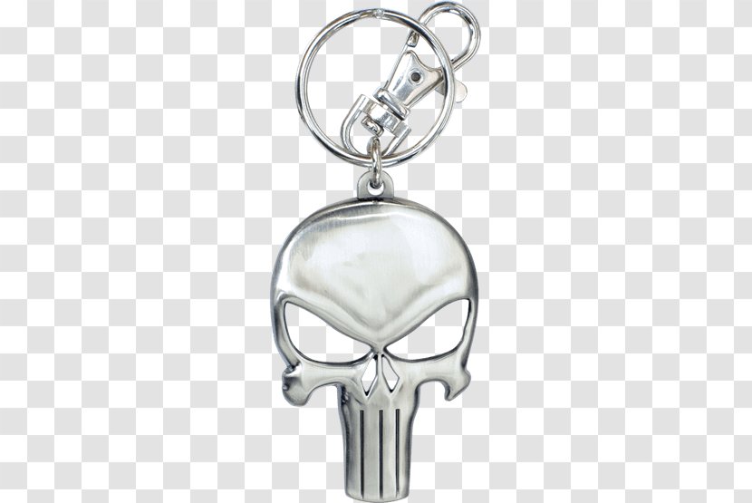 Punisher Key Chains Marvel Comics Cinematic Universe - Bone - Skull Transparent PNG