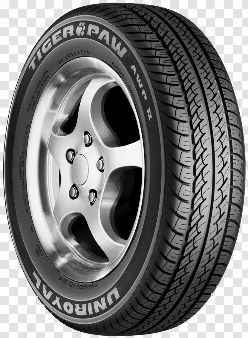 Car Uniroyal Giant Tire United States Rubber Company Code - Alloy Wheel Transparent PNG