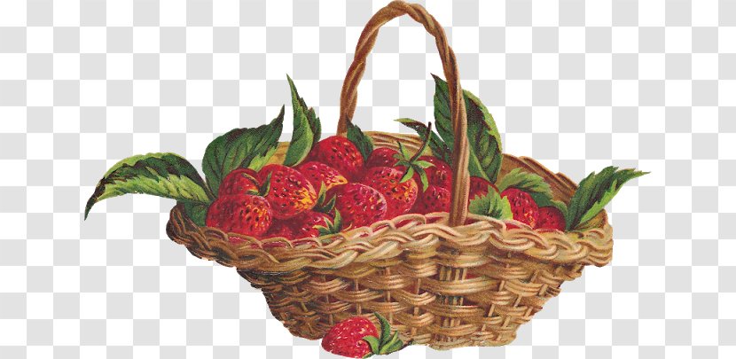 Strawberry Food Gift Baskets Bokmärke Victorian Era - Bokm%c3%a4rke - Cutting Transparent PNG
