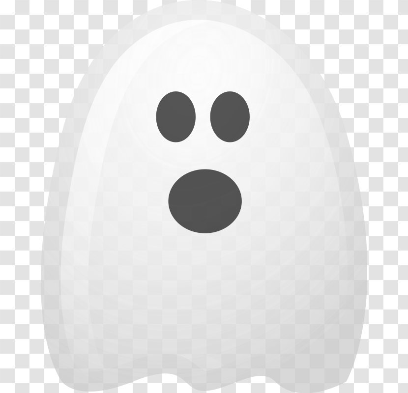 White Snout Black - Mini Ghost Cliparts Transparent PNG