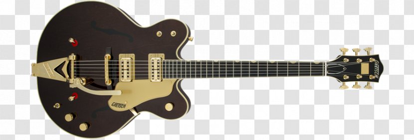 Gretsch G6122T-62GE Electric Guitar Guitarist - Tree - Golden Stereo Transparent PNG