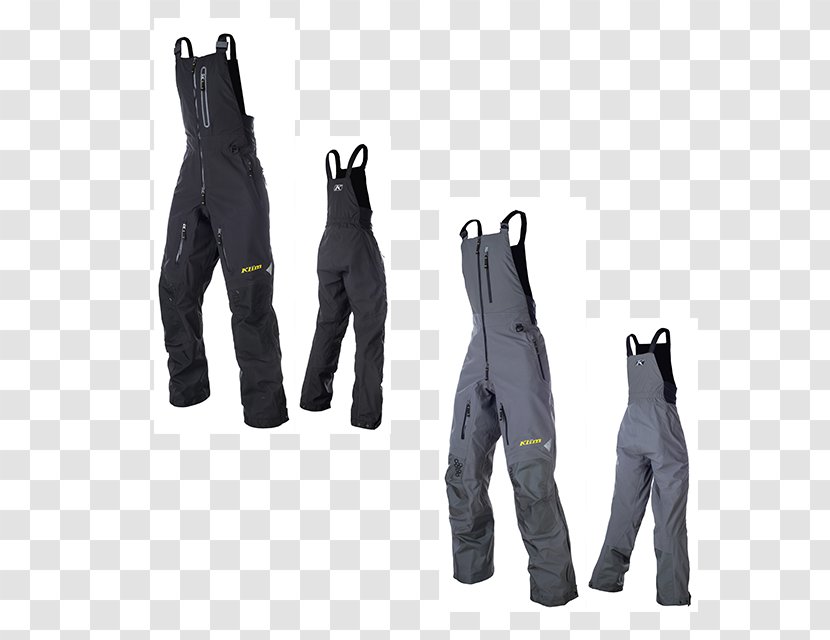 Overall Klim Bib Pants Black - Computer Font Transparent PNG