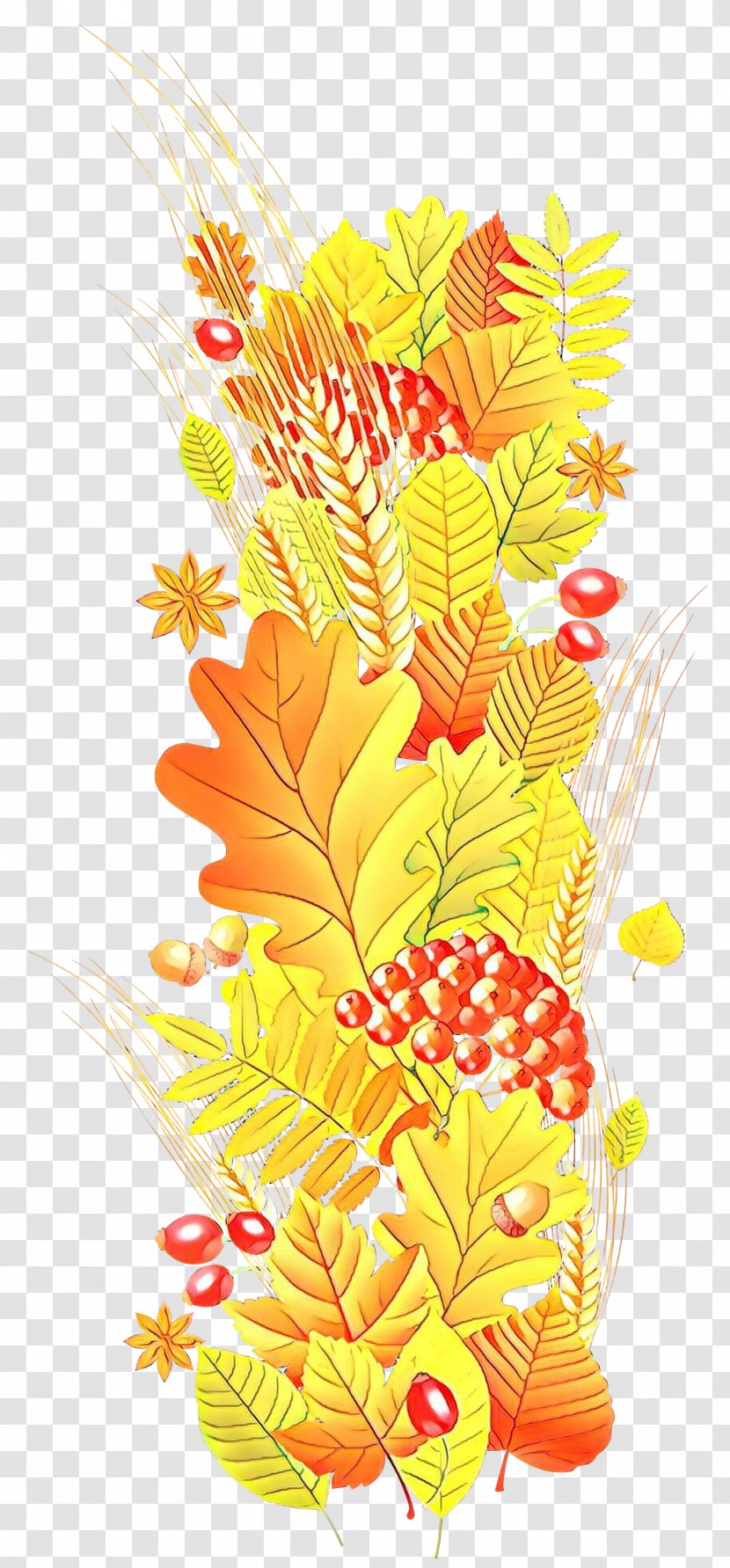 Leaf Yellow Plant Clip Art Flower - Vascular Transparent PNG