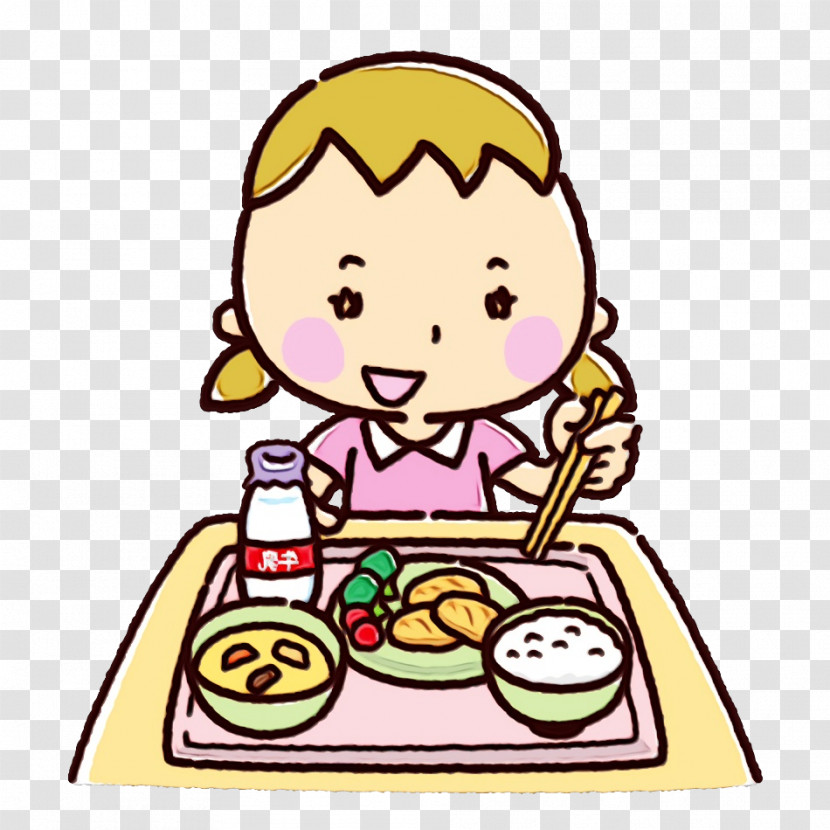 Cartoon Junk Food Child Meal Play Transparent PNG