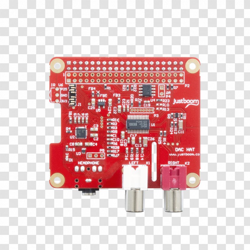 Digital Audio Digital-to-analog Converter Raspberry Pi Amplifier Electronics - Io Card - Piña Colada Transparent PNG