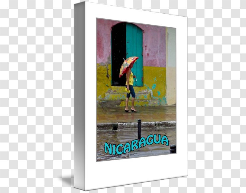 Nicaragua Display Advertising Poster Gallery Wrap Canvas - Rain Watercolor Transparent PNG