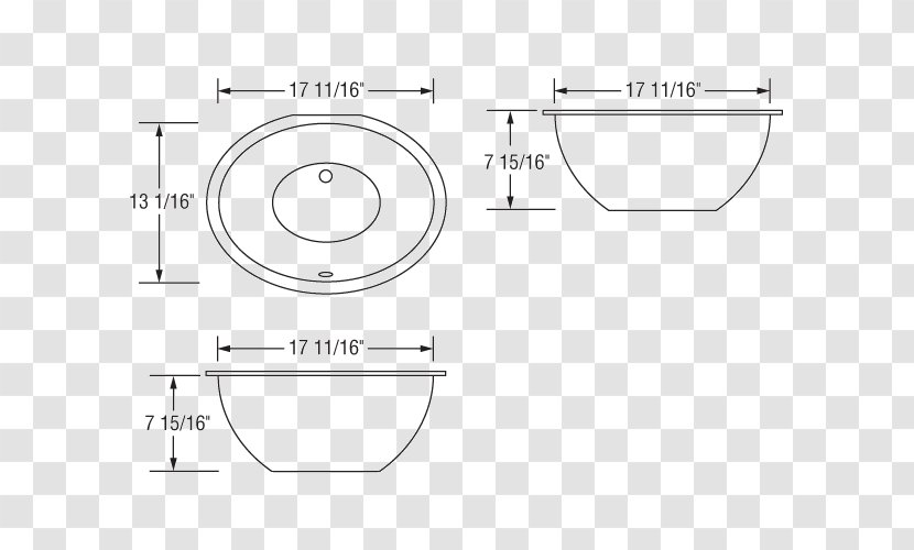 Drawing Circle Document White - Bathroom Sink Plan Transparent PNG