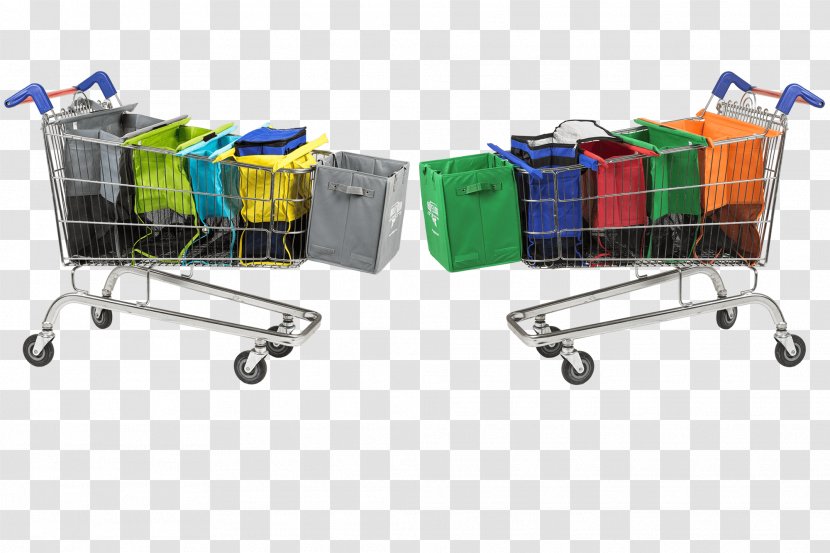 Shopping Cart Reusable Bag Bags & Trolleys - Trolley Transparent PNG