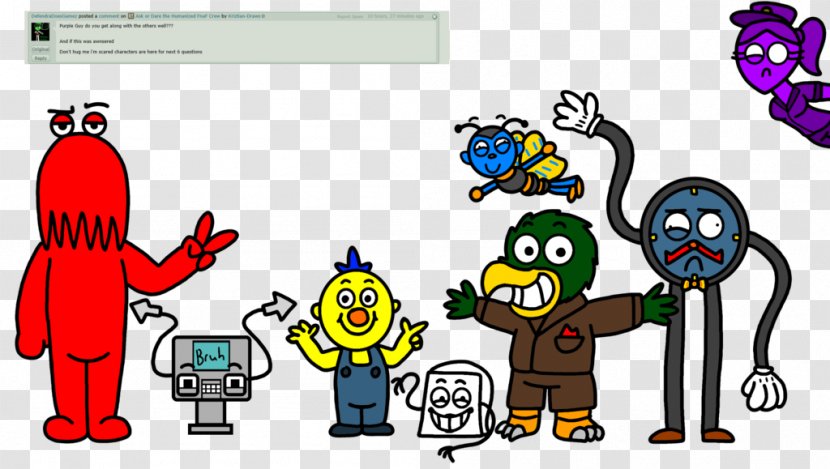 DeviantArt Five Nights At Freddy's Drawing Comics - Cartoon - Hug Spring Transparent PNG