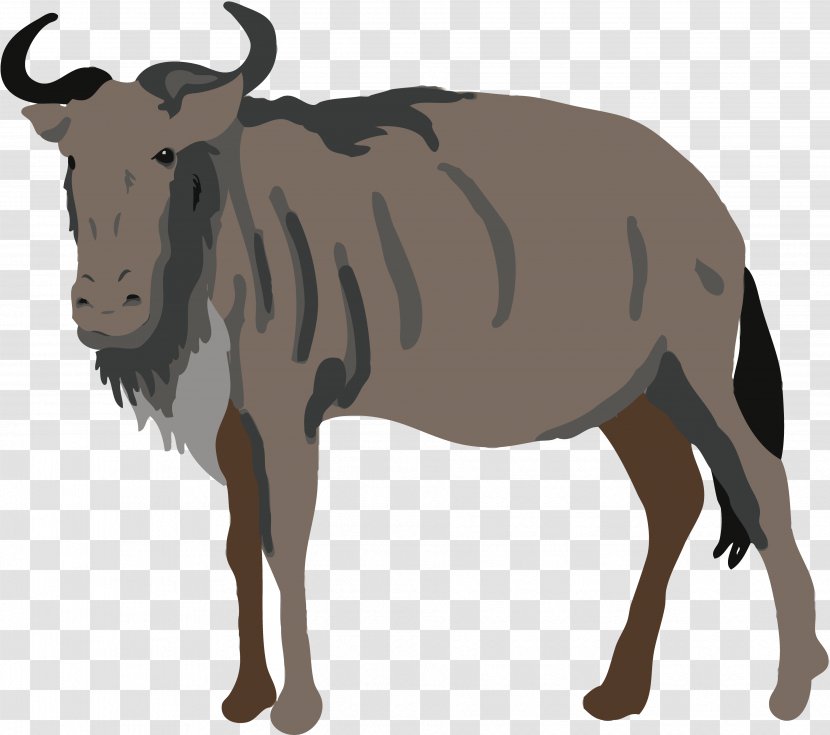 Wildebeest Animal - Dairy Cattle - Figure Transparent PNG