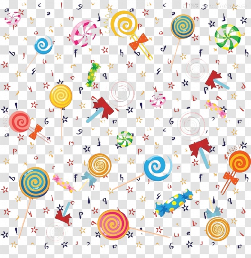 Lollipop Candy Clip Art - Wrapping Paper - Background Picture Material Transparent PNG