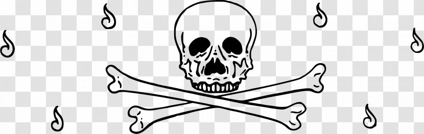 Skull And Crossbones Clip Art - Heart Transparent PNG