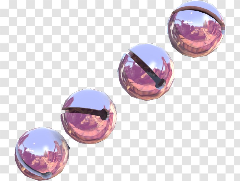 Amethyst Crystal Purple Body Jewellery Bead - Magenta Transparent PNG