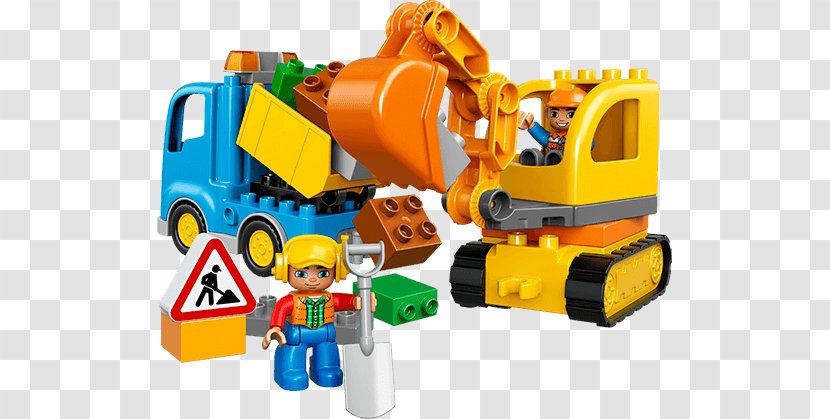 LEGO 10812 DUPLO Truck & Tracked Excavator Lego Minifigure Construction - Vehicle Transparent PNG