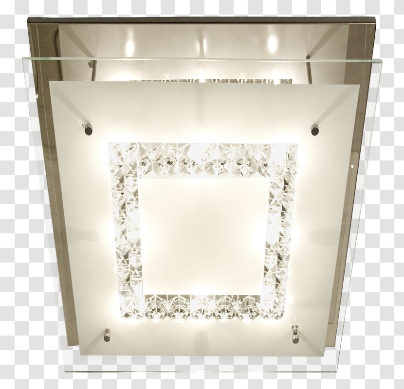 Electric Light Glass Chandelier Sotka - Chromium Transparent PNG