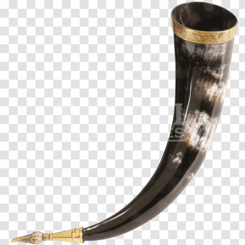 Drinking Horn Viking Middle Ages Inghean - Norsemen Transparent PNG