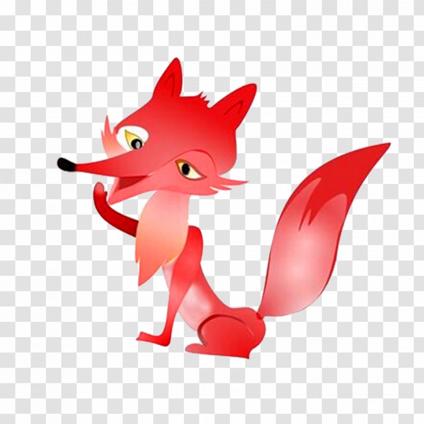 Red Fox Cartoon - Carnivoran Transparent PNG