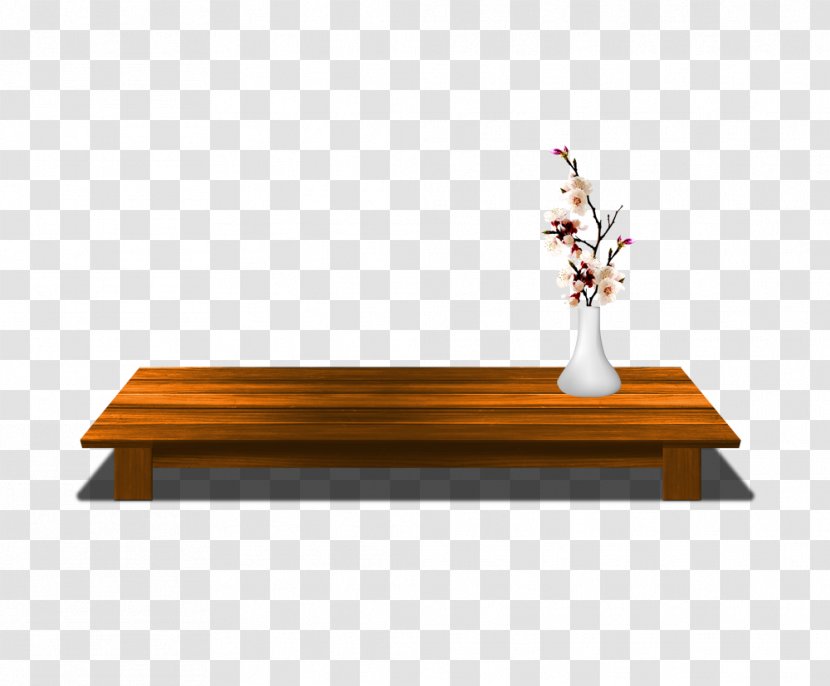 Table - Coffee - Small Wood Long Transparent PNG