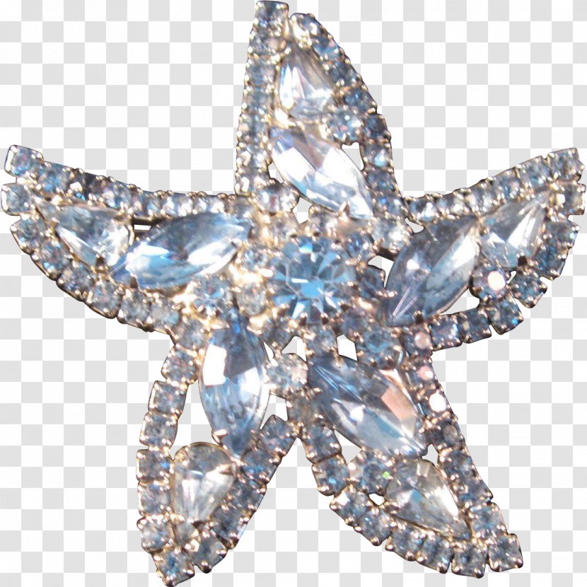 Earring Jewellery Brooch Imitation Gemstones & Rhinestones Costume Jewelry - Starfish Transparent PNG