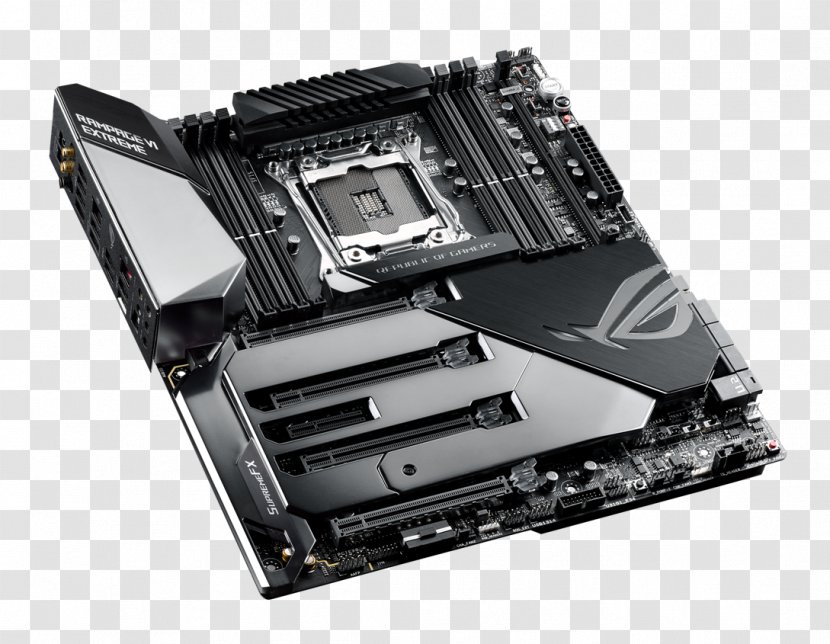 LGA 2066 Intel X299 Motherboard CPU Socket - Asus Rog Rampage Vi Extreme Transparent PNG