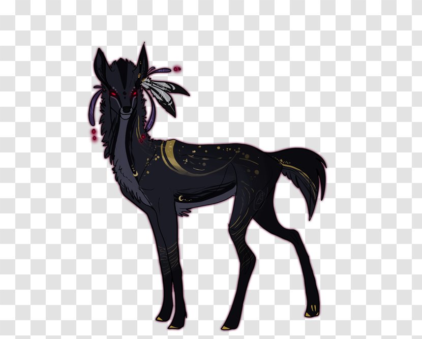 Mustang Foal Stallion Donkey Mane Transparent PNG